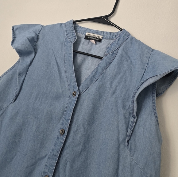 Alisson Brittney Sleeveless Denim Button-Down Dress - Picture 8 of 13